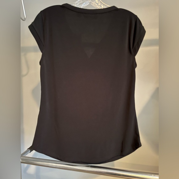 7th Avenue Design Studio short sleeve blouse. Black. - Picture 4 of 6